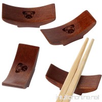 Pug Wooden Chopstick Rest With Laser Engraved Design - Traditional Chopstick Rest With Modernized Design - Chopstick Spoon Holder Gifts - B07BMKTWXV